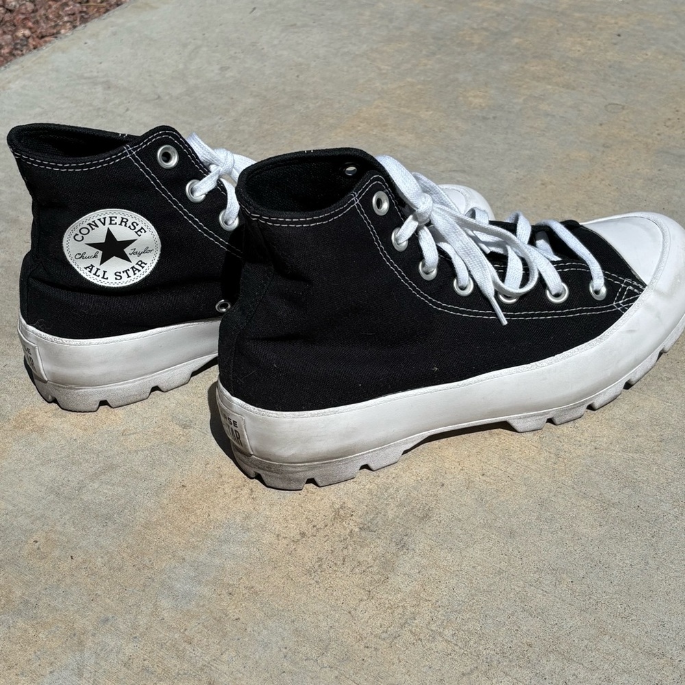 Converse Black and White High-Top Sneakers